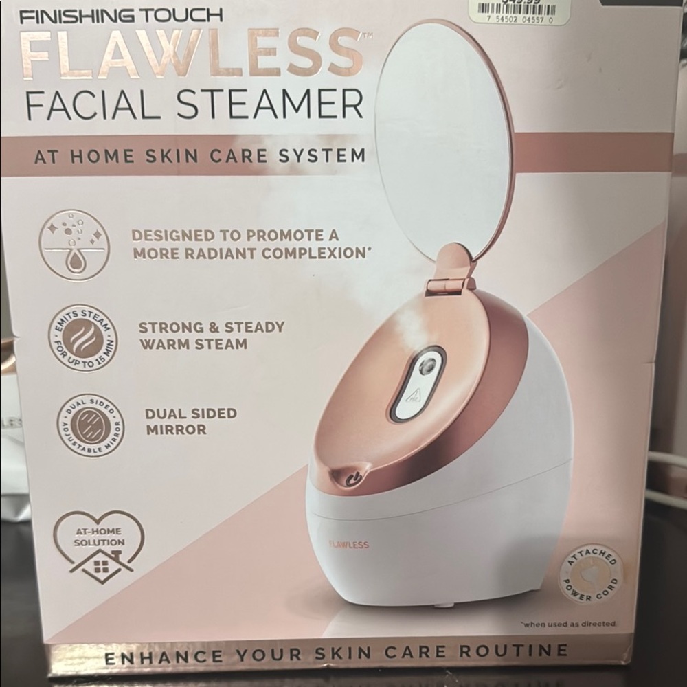 LAWLESS Flawless Facial Steamer - Rose Gold and White